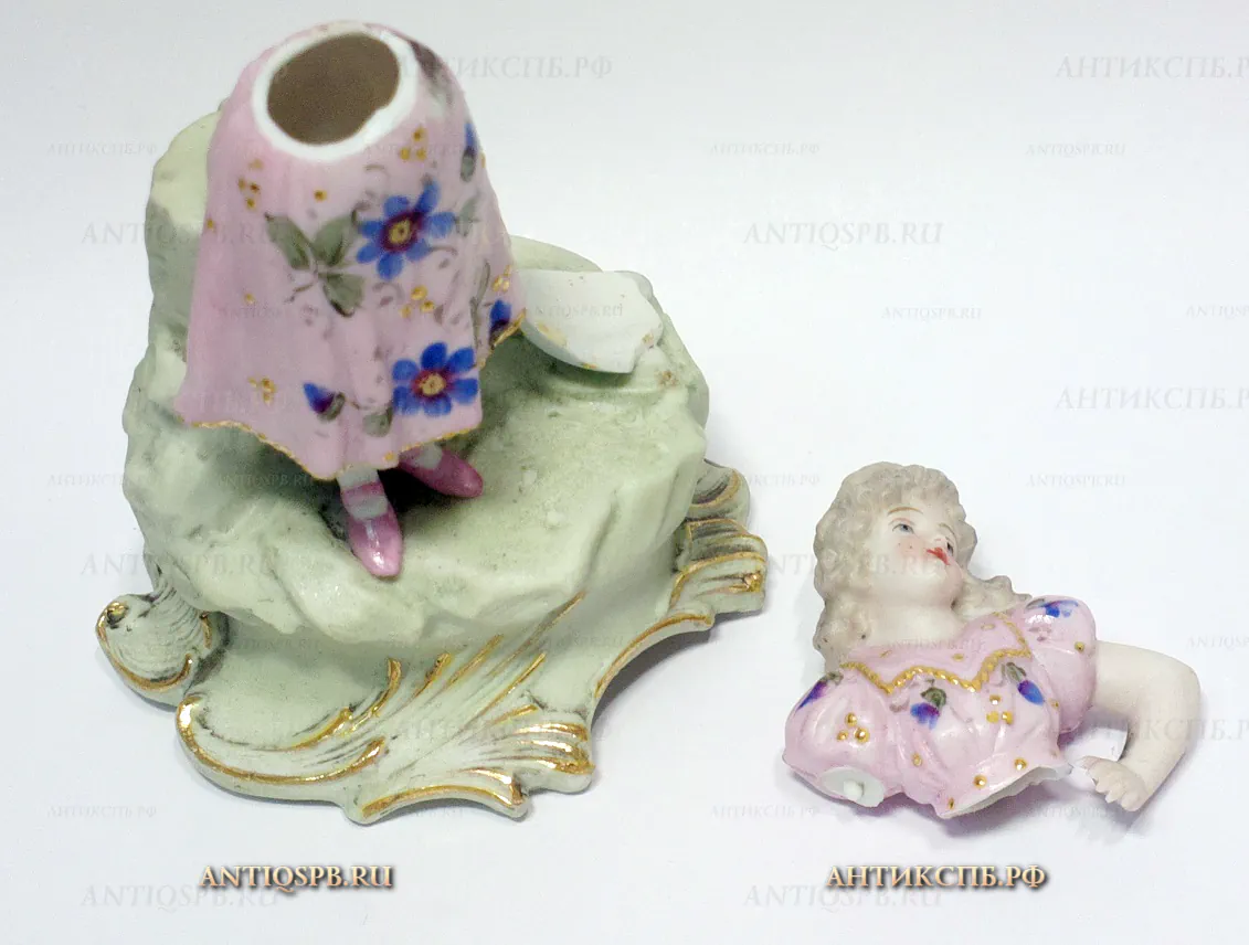 Статуэтка фарфоровая старинная "Девочка". Европа. Перв. пол. ХХ века. №19950